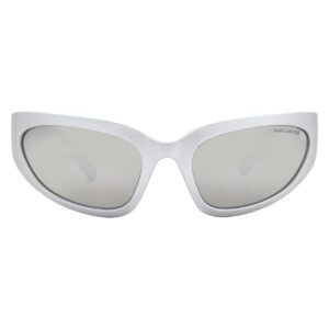 marc jacobs silver flash mirror wrap ladies sunglasses marc 738/s 079d/t4 61