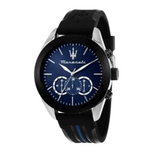 maserati traguardo quartz blue dial men's watch r8871612044
