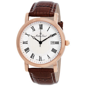 mathey tissot city white dial men's watch hb611251pbr
