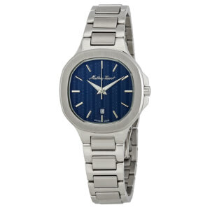 mathey tissot evasion blue dial stainless steel ladies watch d152abu