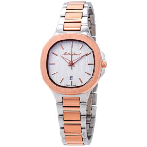 mathey tissot evasion white dial ladies watch d152ra
