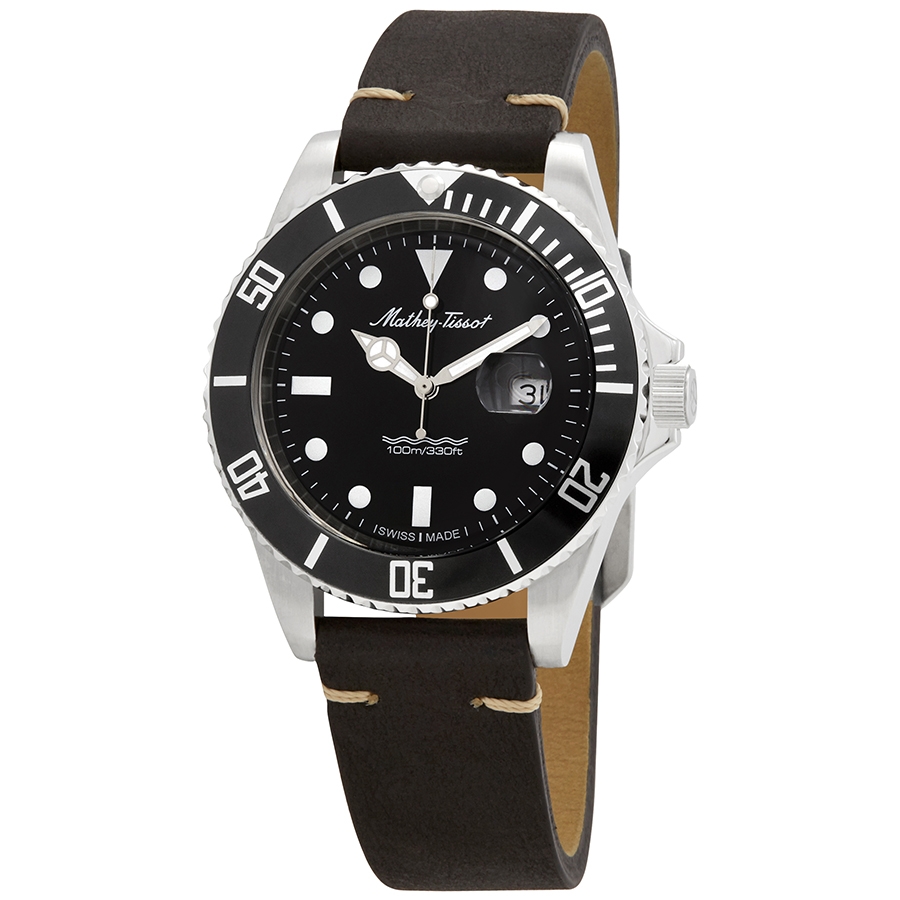mathey tissot mathey vintage quartz black dial men's watch h9010aln mathey tissot mathey vintage quartz black dial men's watch h9010aln