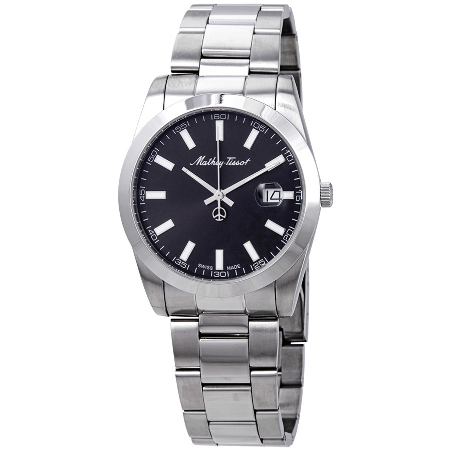 mathey tissot mathey i quartz black dial men's watch h450an mathey tissot mathey i quartz black dial men's watch h450an