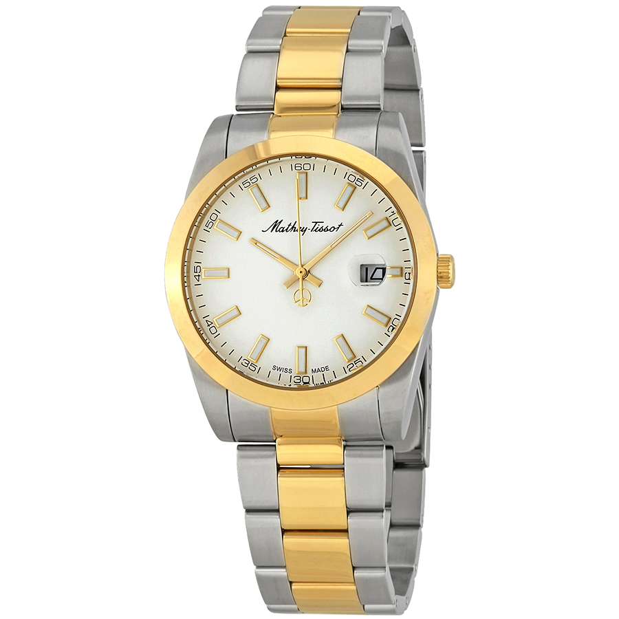 mathey tissot mathey i quartz white dial men's watch h450bi mathey tissot mathey i quartz white dial men's watch h450bi