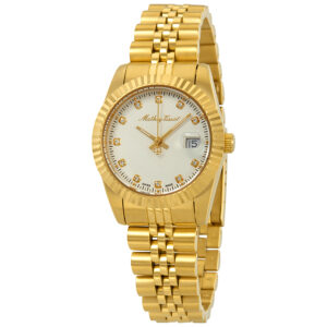 mathey tissot mathey iii quartz crystal white dial ladies watch d810pi
