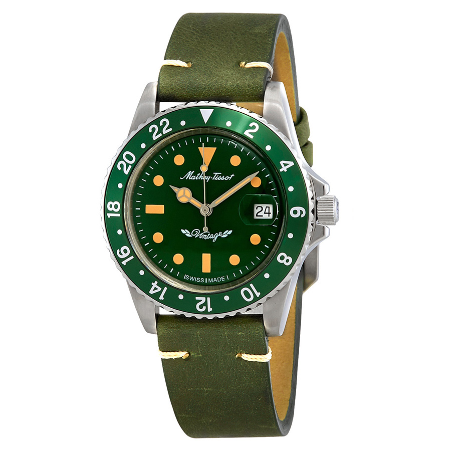 mathey tissot mathey vintage automatic green dial men's watch h900atlv mathey tissot mathey vintage automatic green dial men's watch h900atlv