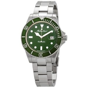 mathey tissot mathey vintage automatic green "hulk" dial men's watch h9010atv