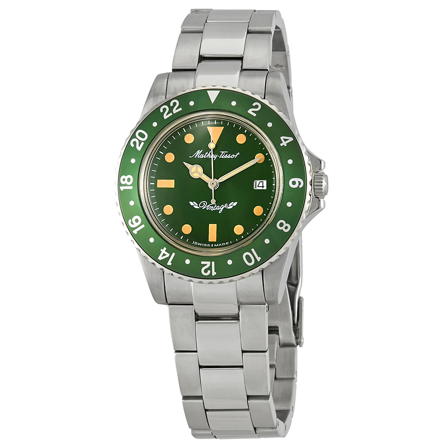 mathey tissot mathey vintage quartz green dial men's watch h900av mathey tissot mathey vintage quartz green dial men's watch h900av