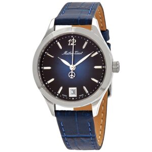 mathey tissot urban quartz blue dial ladies watch d411abu