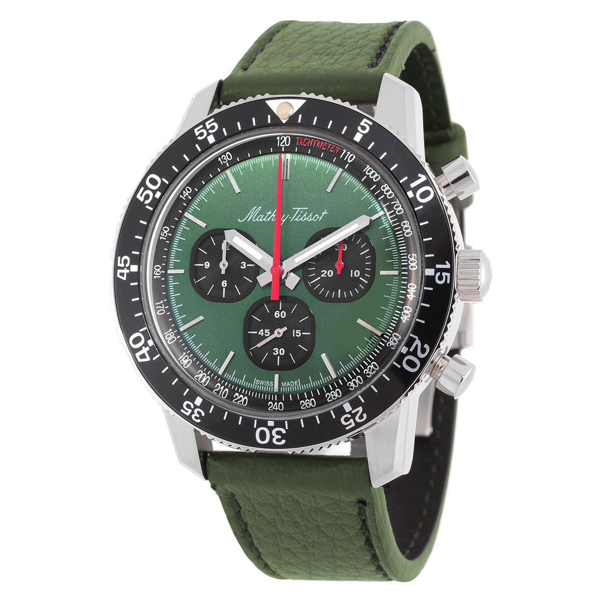 mathey tissot 1968 chronograph automatic green dial men's watch h1968ve mathey tissot 1968 chronograph automatic green dial men's watch h1968ve