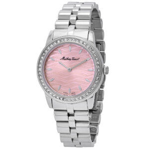 mathey tissot artemis quartz pink dial ladies watch d10860aqpk