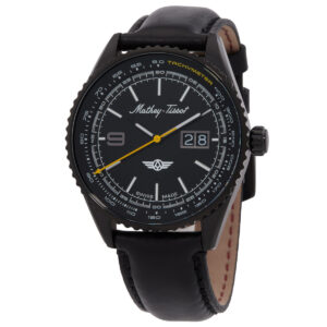 mathey tissot atlas quartz black dial men's watch mtwg9001102