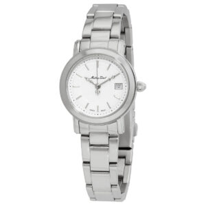 mathey tissot city metal quartz silver tone ladies watch d31186mai