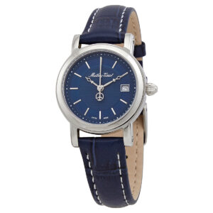 mathey tissot city quartz blue dial ladies watch d31186abu