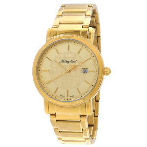 mathey tissot city quartz champagne dial men's watch hb611251mpdi