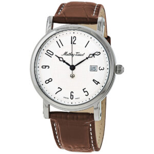 mathey tissot city white dial men's watch hb611251ag