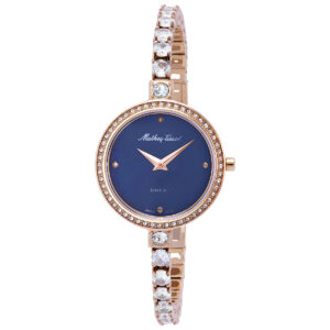 mathey tissot infinity quartz diamond crystal blue dial ladies watch d986spbu