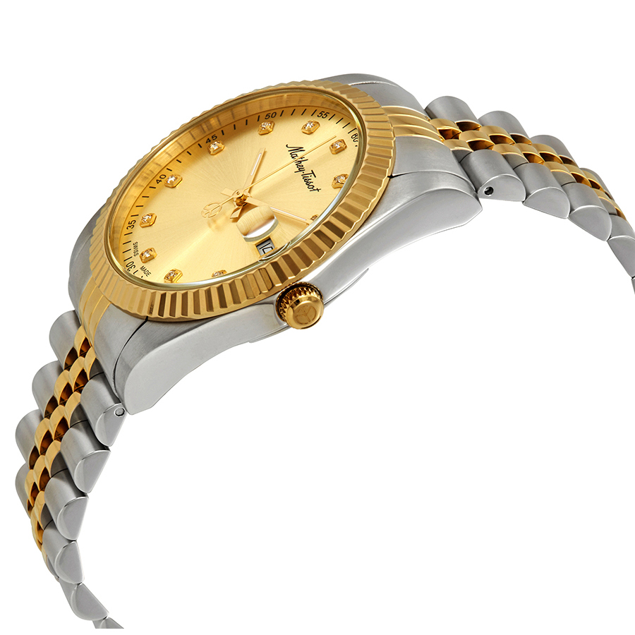 mathey tissot mathey ii quartz crystal gold dial men's watch h710bdi mathey tissot mathey ii quartz crystal gold dial men's watch h710bdi