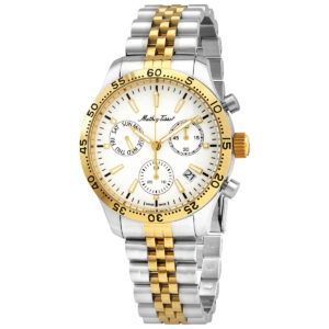mathey tissot mathey ii quartz crystal white dial ladies watch h1822chbi
