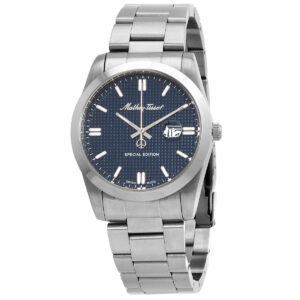 mathey tissot mathy chess quartz blue dial men's watch h452abu