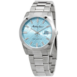 mathey tissot mathy i quartz blue dial men's watch h450se