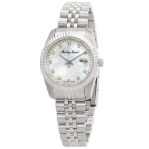 mathey tissot mathy iii mop quartz white dial ladies watch d910ai