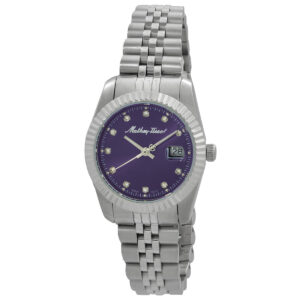 mathey tissot mathy iii quartz purple dial ladies watch d810apu