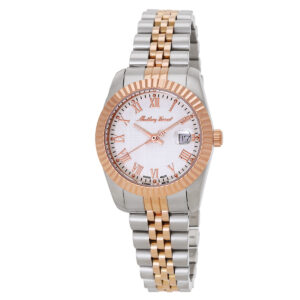 mathey tissot mathy iii roman quartz white dial ladies watch d810bra
