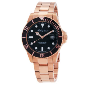 mathey tissot mathy vintage quartz 42mm black dial men's watch h9010prn