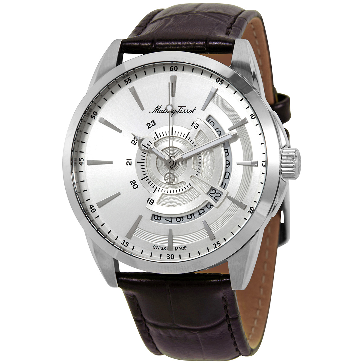 mathey tissot mondo quartz silver dial men's watch h711as mathey tissot mondo quartz silver dial men's watch h711as