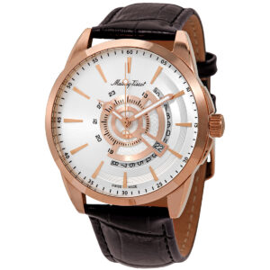 mathey tissot mondo quartz silver dial men's watch h711ps