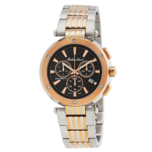 mathey tissot neptune chrono chronograph quartz black dial men's watch h912chrn