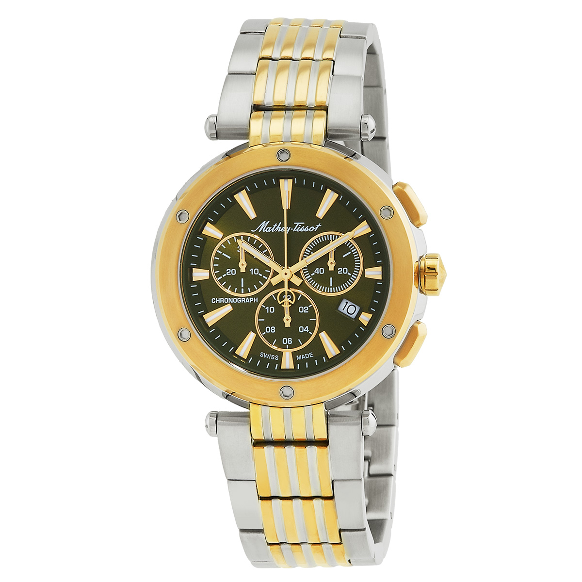 mathey tissot neptune chrono chronograph quartz green dial men's watch h912chbv mathey tissot neptune chrono chronograph quartz green dial men's watch h912chbv