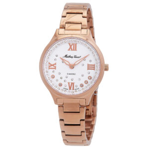 mathey tissot nicole quartz white dial ladies watch d985spi