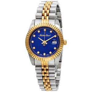 mathey tissot rolly iii crystal blue dial ladies watch d810bbu