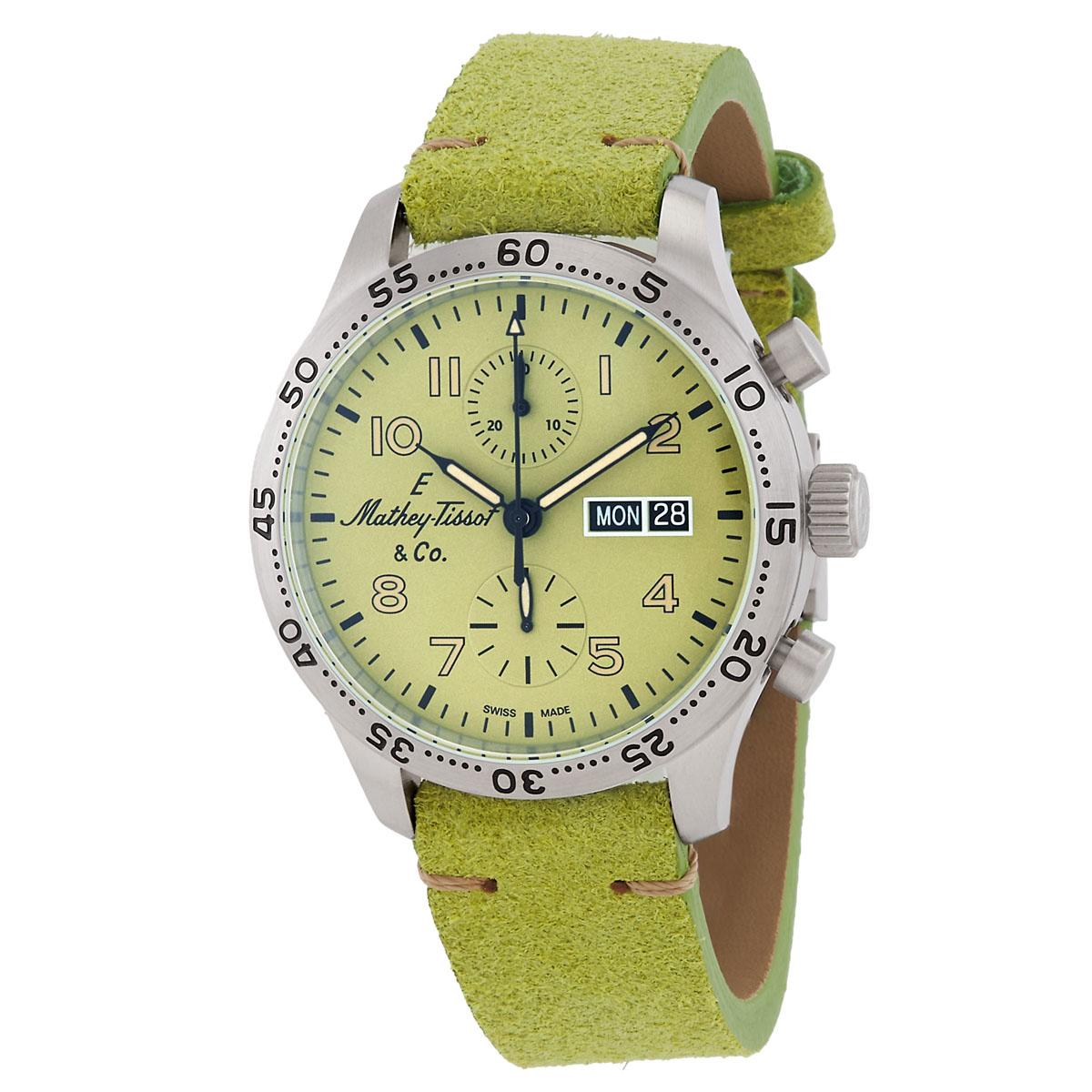 mathey tissot type 21 chrono auto chronograph automatic green dial men's watch h1821chtlv mathey tissot type 21 chrono auto chronograph automatic green dial men's watch h1821chtlv