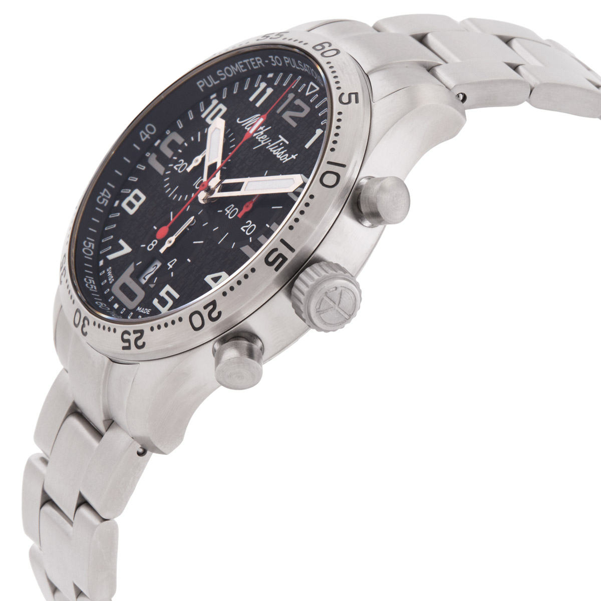mathey tissot type 21 titanium chronograph quartz black dial men's watch h1821cht1 mathey tissot type 21 titanium chronograph quartz black dial men's watch h1821cht1