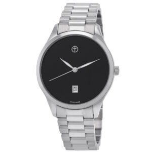 mathey tissot urban quartz black dial men's watch h411mnm