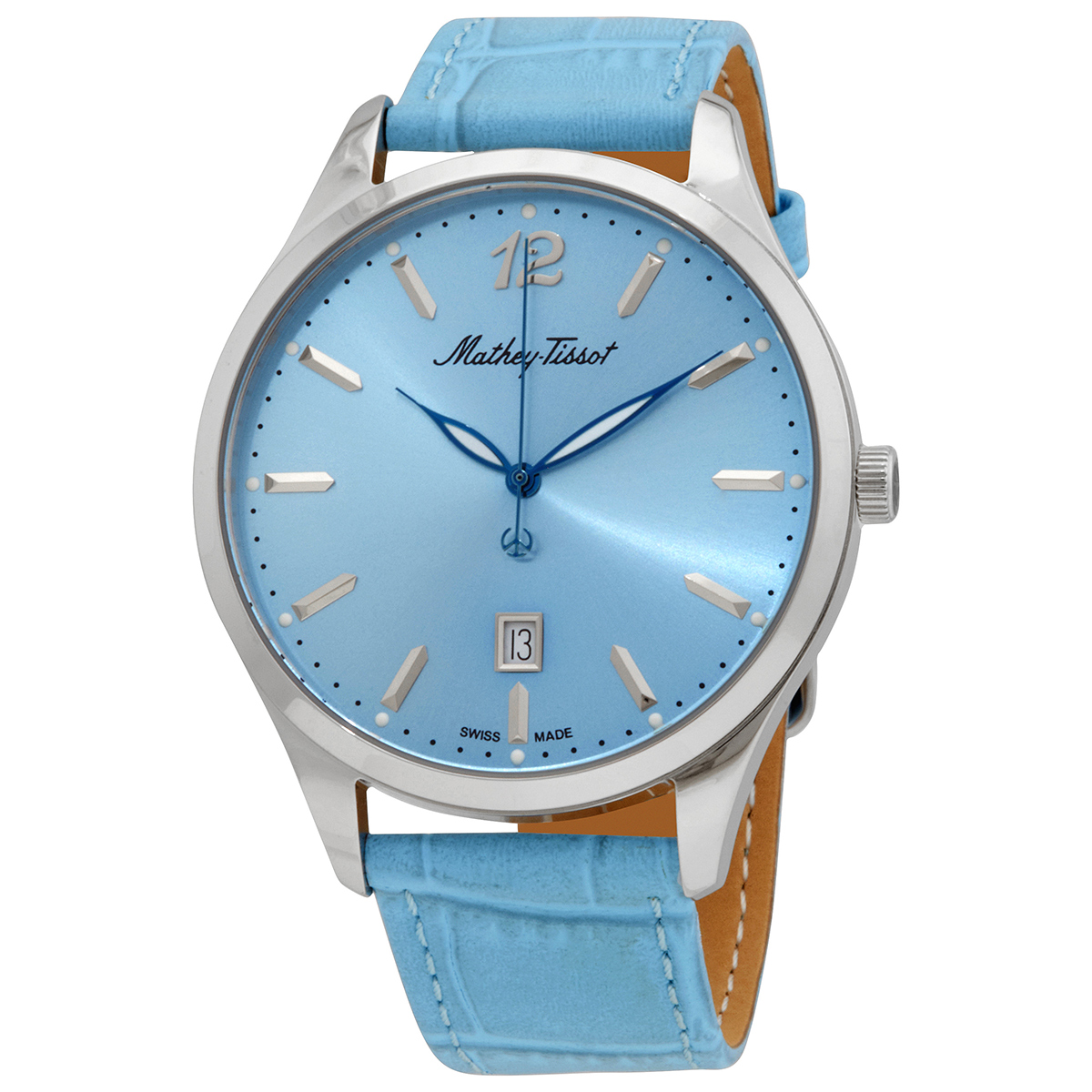 mathey tissot urban quartz blue dial men's watch h411sky mathey tissot urban quartz blue dial men's watch h411sky
