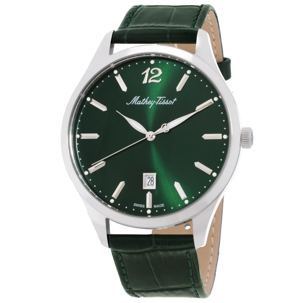 mathey tissot urban quartz green dial men's watch h411av mathey tissot urban quartz green dial men's watch h411av