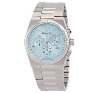 mathey tissot zeus chronograph quartz blue dial men's watch h118chsk
