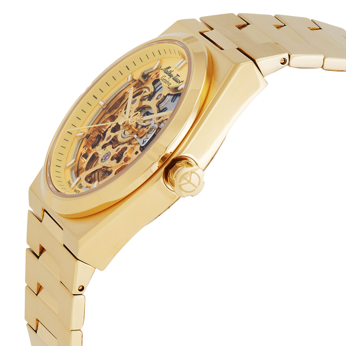 mathey tissot zeus skeleton automatic champagne dial men's watch h118cfpdi mathey tissot zeus skeleton automatic champagne dial men's watch h118cfpdi