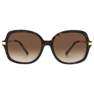 michael kors adrianna ii brown gradient rectangular ladies sunglasses mk2024 310613 57
