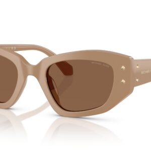 michael kors le praz brown cat eye ladies sunglasses mk2234b 355573 50