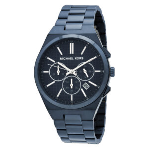 michael kors lennox chronograph quartz blue dial ladies watch mk9147