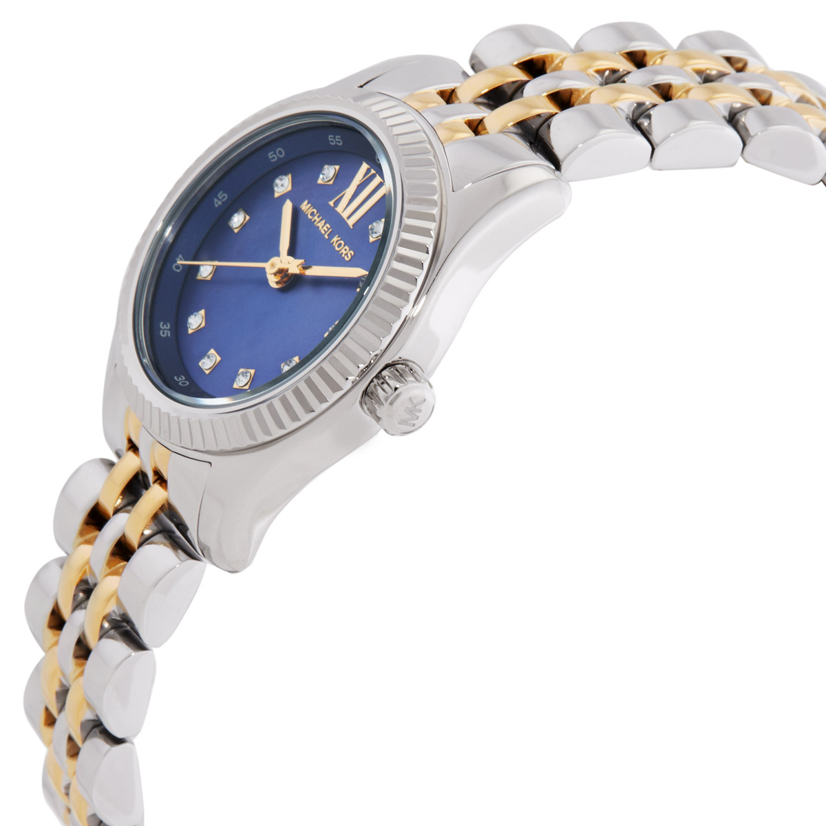 michael kors lexington quartz blue mother of pearl dial ladies watch mk4865 michael kors lexington quartz blue mother of pearl dial ladies watch mk4865
