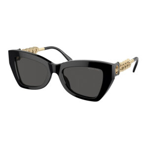 michael kors montecito dark gray solid cat eye ladies sunglasses 0mk220 5300587 52