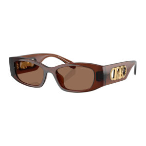 michael kors rhodes brown rectangular ladies sunglasses mk2243u 402173 52