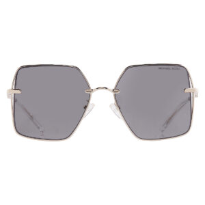 michael kors sanya gray solid square ladies sunglasses mk1157d 10143f 58