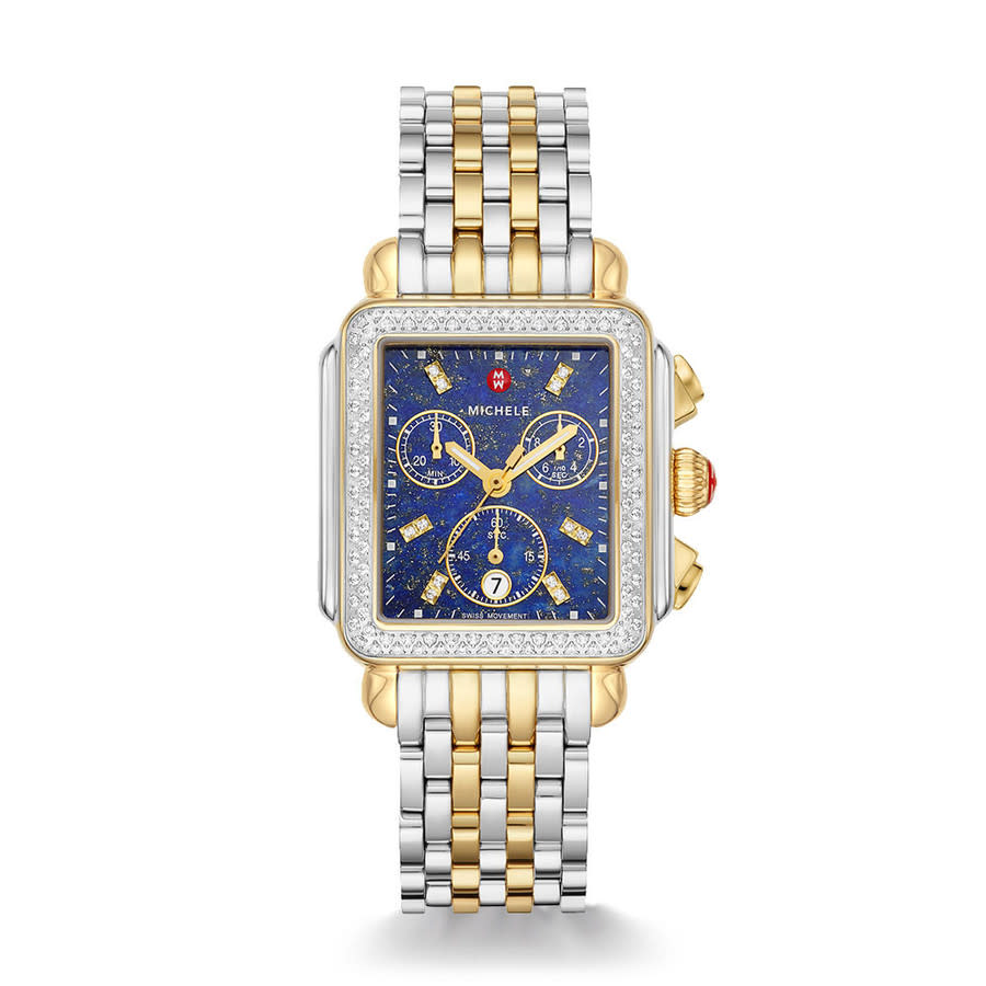 michele deco chronograph quartz diamond blue dial ladies watch mww06a000790 michele deco chronograph quartz diamond blue dial ladies watch mww06a000790